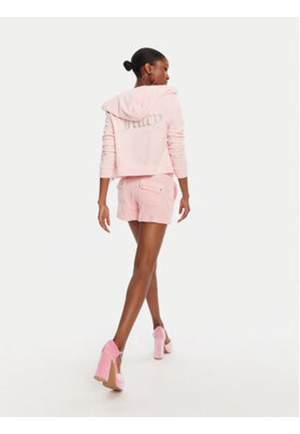 Juicy Couture Bluza Madison JCWA122001 Różowy Slim Fit. Kolor: różowy. Materiał: syntetyk