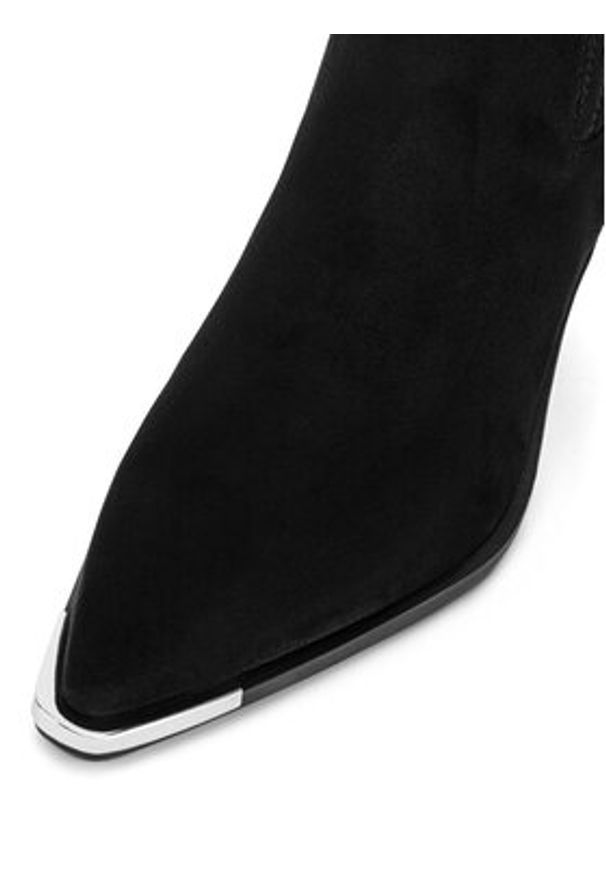 DeeZee Botki HY9057-5 Czarny. Kolor: czarny. Materiał: materiał