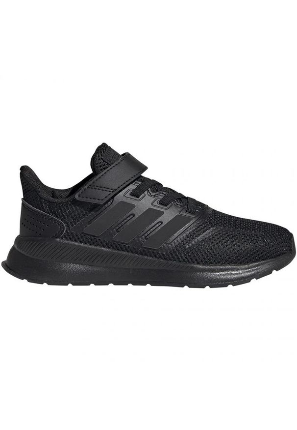 Adidas - Buty adidas Runfalcon C Jr EG1584 czarne. Okazja: na co dzień. Zapięcie: rzepy. Kolor: czarny. Materiał: materiał, syntetyk, guma. Szerokość cholewki: normalna