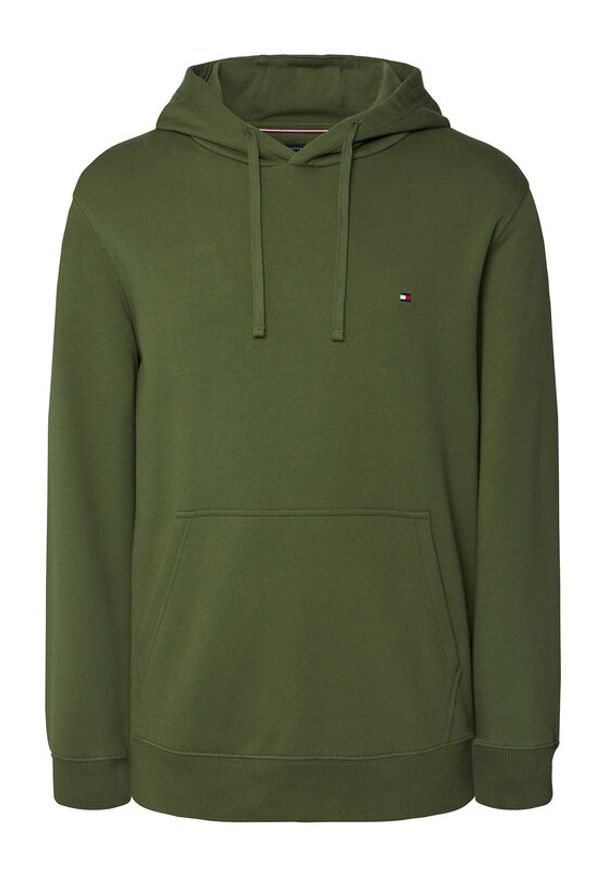 TOMMY HILFIGER - Tommy Hilfiger Bluza Essential MW0MW37235 Zielony Regular Fit. Kolor: zielony. Materiał: bawełna