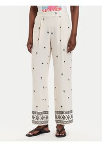 Vero Moda Spodnie materiałowe Kai 10345546 Kremowy Regular Fit. Kolor: kremowy. Materiał: wiskoza #1