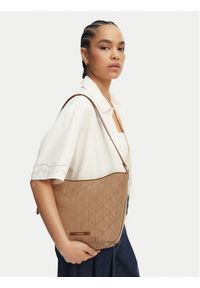 Calvin Klein Torebka Emblem Aop Jacquard Camera Bag LV04F3535G Brązowy. Kolor: brązowy #1