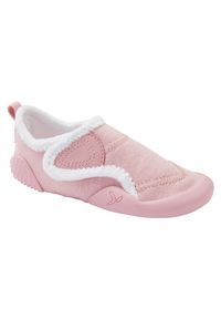 DOMYOS - Buty dla dzieci Domyos Babylight 550. Kolor: różowy, biały, wielokolorowy. Materiał: materiał. Szerokość cholewki: normalna