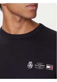 TOMMY HILFIGER - Tommy Hilfiger T-Shirt MW0MW40011 Czarny Regular Fit. Kolor: czarny. Materiał: bawełna