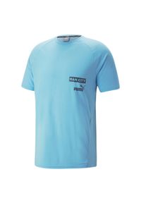 Puma - Koszulka Manchester City Casual 2022/23. Kolor: niebieski