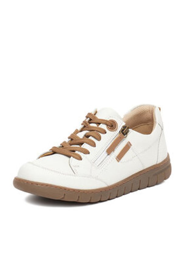 Go Soft Sneakersy CEO-WI23-GHANA-13 Kremowy. Kolor: kremowy. Materiał: skóra