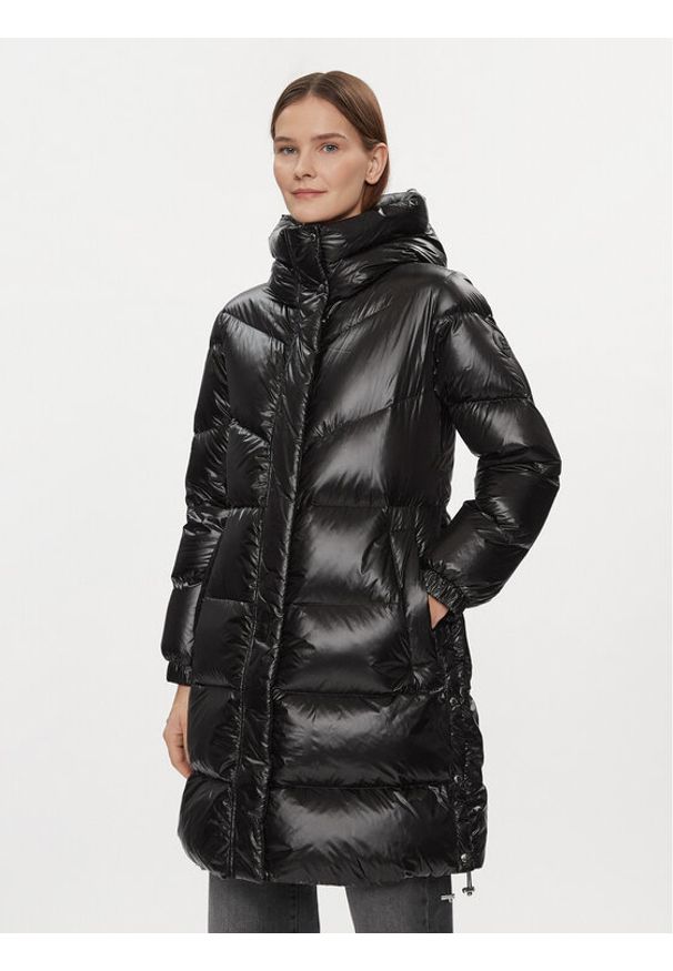 Woolrich Płaszcz zimowy Aliquippa Long CFWWOU0926FRUT3085 Czarny Regular Fit. Kolor: czarny. Materiał: syntetyk. Sezon: zima