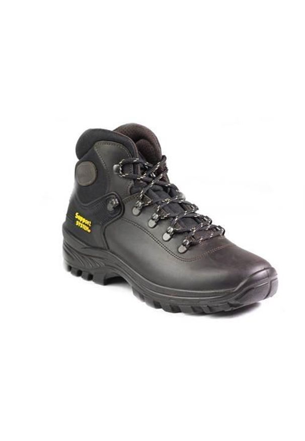 Buty do chodzenia męskie Grisport 10242D26G. Wysokość cholewki: za kostkę. Zapięcie: sznurówki. Kolor: czarny. Materiał: tkanina, skóra, materiał, syntetyk. Szerokość cholewki: normalna. Sport: turystyka piesza