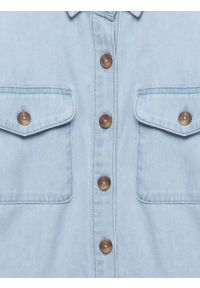 Big-Star - Sukienka damska midi jeansowa trapezowa niebieska Becca 136. Okazja: na co dzień. Kolor: niebieski. Materiał: jeans. Długość rękawa: krótki rękaw. Typ sukienki: trapezowe. Styl: casual. Długość: midi #2