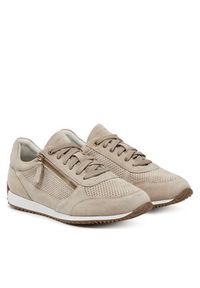 Geox Sneakersy D Calithe D36N0A 00022 C6738 Beżowy. Kolor: beżowy. Materiał: skóra, zamsz