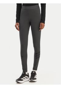 Adidas - adidas Legginsy Future Icons 3-Stripes KD7667 Szary Slim Fit. Kolor: szary. Materiał: bawełna #1
