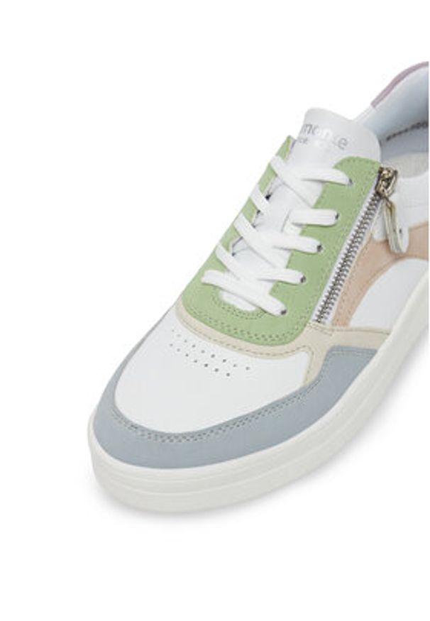 Remonte Sneakersy D0J01-87 Biały. Kolor: biały. Materiał: skóra