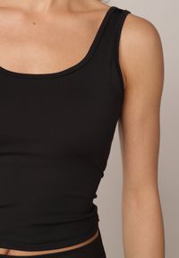 Born2be - Czarne Szorty Kolarki z Wysokim Stanem i Modelującym Pasem Toadgrass. Stan: podwyższony. Kolor: czarny. Styl: elegancki #4