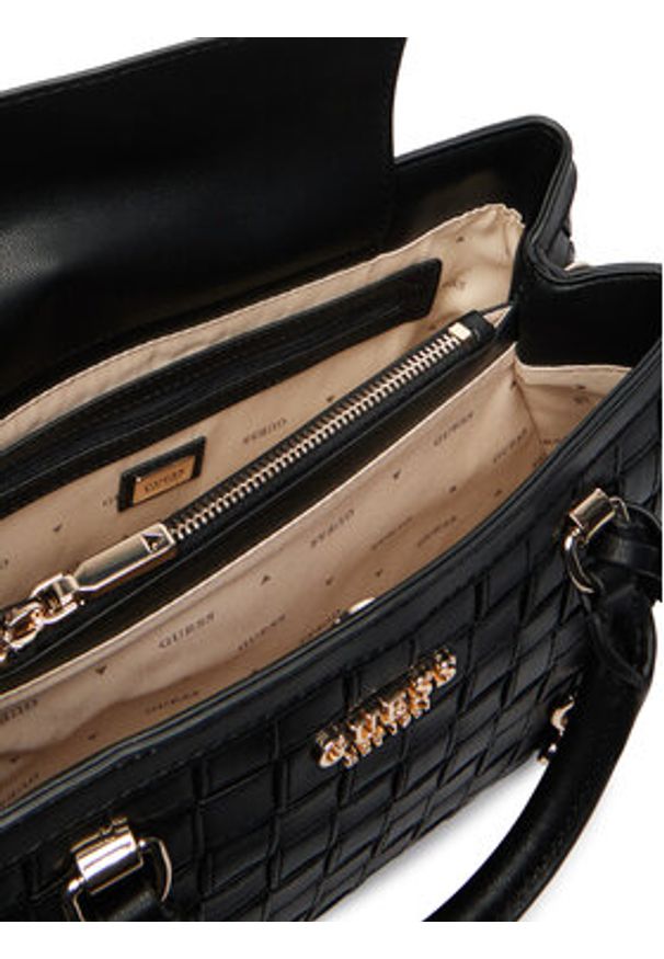 Guess Torebka Sandy HWWG84 18060 Czarny. Kolor: czarny. Materiał: skórzane