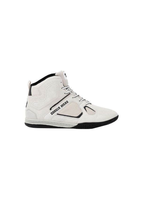 GORILLA WEAR - Troy High Tops - białe buty sportowe. Kolor: biały. Sport: fitness