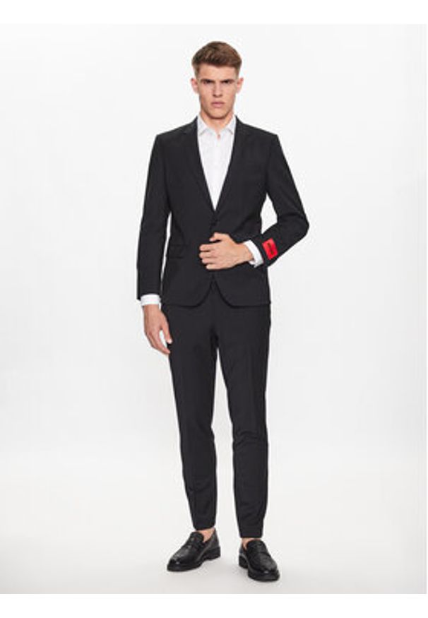 Hugo Koszula Erondo 50389769 Biały Extra Slim Fit. Kolor: biały. Materiał: bawełna