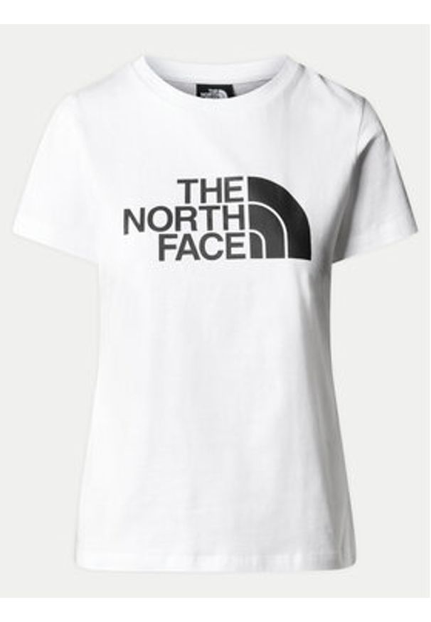 The North Face T-Shirt Easy NF0A87N6 Biały Regular Fit. Kolor: biały. Materiał: bawełna