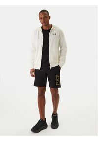 EA7 Emporio Armani Bluza 8NPM33 PJVRZ Écru Regular Fit. Kolor: kremowy. Materiał: bawełna #5