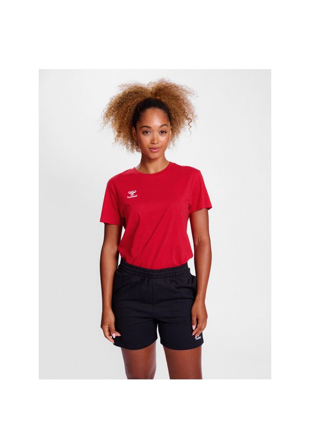 Koszulka damska Hummel Go 2.0. Kolor: czerwony, różowy, wielokolorowy. Sport: piłka nożna