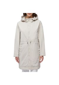 Geox - Kurtka GEOX W BULMYA LONG PARKA Biały. Kolor: biały. Materiał: tkanina #1