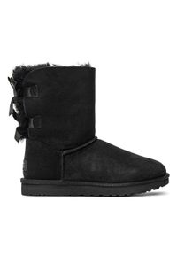 Ugg - Buty zimowe damskie UGG W Bailey Bow II (1016225-BLK). Okazja: na plażę. Kolor: czarny. Materiał: materiał. Sezon: zima. Styl: młodzieżowy
