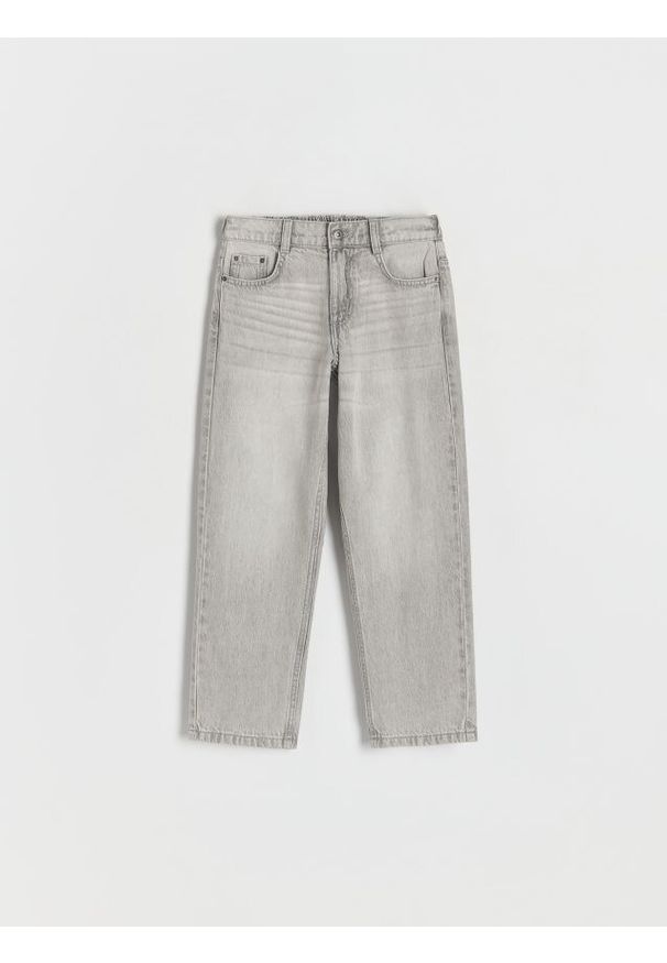 Reserved - Classic denim straight - jasnoszary. Kolor: szary