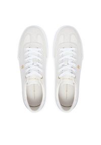 TOMMY HILFIGER - Tommy Hilfiger Sneakersy Th Chic Low Vulc FW0FW09391 Kremowy. Kolor: kremowy. Materiał: skóra #3