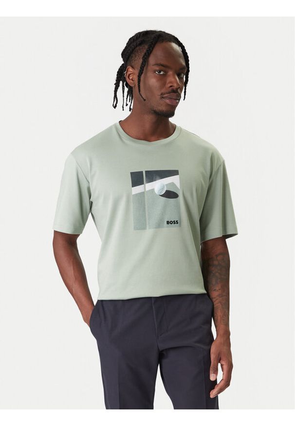 BOSS T-Shirt Join 50554365 Zielony Regular Fit. Kolor: zielony. Materiał: bawełna