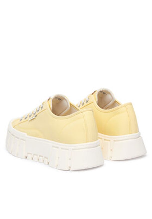Tommy Jeans Sneakersy Tj Platform Sneaker EN0EN03098 Żółty jasny. Kolor: żółty. Materiał: materiał. Obcas: na platformie