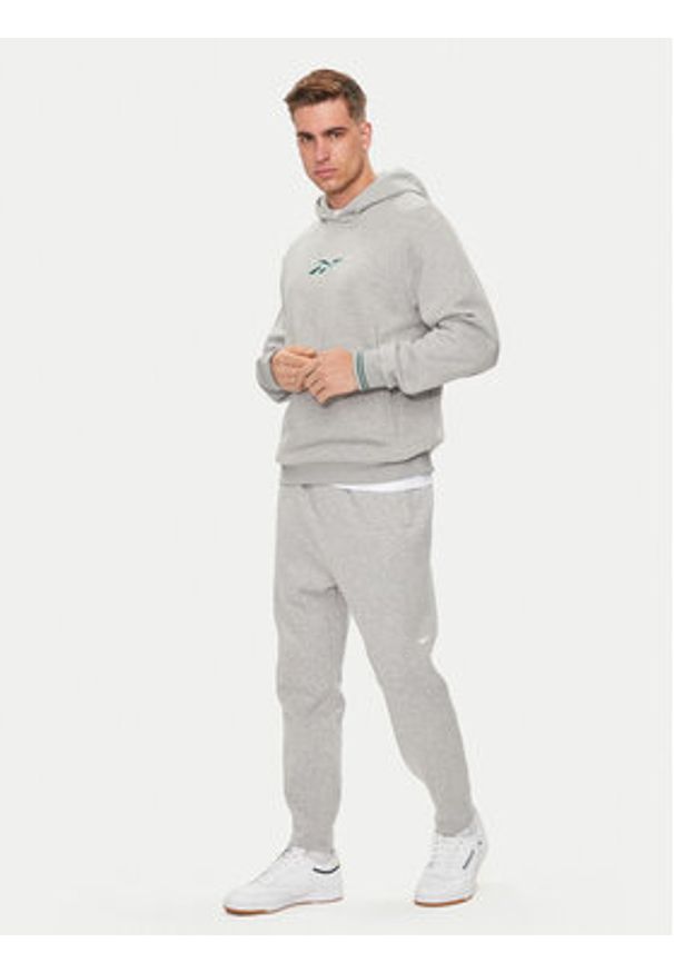 Reebok Spodnie dresowe Activ Coll Dreamblend 100075606 Szary Regular Fit. Kolor: szary. Materiał: bawełna