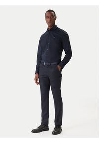 TOMMY HILFIGER - Tommy Hilfiger Koszula MW0MW38347 Granatowy Slim Fit. Kolor: niebieski. Materiał: bawełna #3