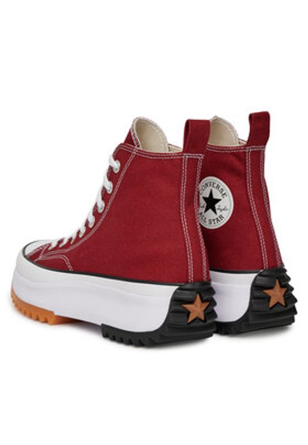 Converse Trampki Run Star Hike Platform A12598C Czerwony. Kolor: czerwony. Materiał: materiał. Obcas: na platformie