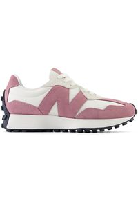 Buty damskie New Balance WS327MB – różowe. Okazja: na co dzień. Kolor: różowy. Materiał: zamsz, skóra, dresówka, guma. Szerokość cholewki: normalna. Sezon: wiosna