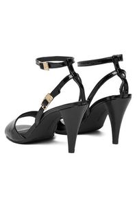 TOMMY HILFIGER - Tommy Hilfiger Sandały Th Elegant Patent Sandal FW0FW08961 Czarny. Kolor: czarny. Materiał: skóra #5