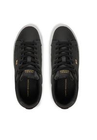 TOMMY HILFIGER - Tommy Hilfiger Sneakersy Icon Court Sneaker Flag FW0FW08327 Czarny. Kolor: czarny. Materiał: skóra #3