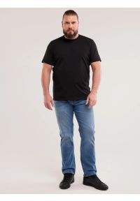 Big-Star - Jeansy męskie z prostą nogawką niebieskie Trent 114. Okazja: na co dzień. Kolor: niebieski. Wzór: haft. Sezon: jesień, wiosna, lato. Styl: klasyczny, casual #4