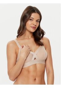 DKNY Biustonosz bezfiszbinowy DK4084 Beżowy. Kolor: beżowy. Materiał: syntetyk #5