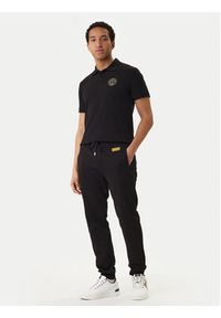 Versace Jeans Couture Spodnie dresowe 80GAAT04 CF01T Czarny Regular Fit. Kolor: czarny. Materiał: bawełna #5