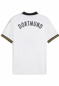 Puma - Męska koszulka dodatkowa Borussia Dortmund 24/25 PUMA White. Kolor: biały. Materiał: materiał