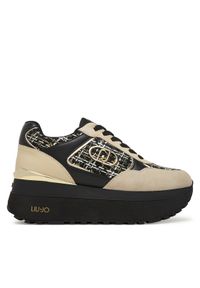Liu Jo Sneakersy Plus 01 BF5011 PX686 Beżowy. Kolor: beżowy. Materiał: zamsz, skóra