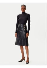 TwinSet - TWINSET Spódnica z imitacji skóry 252TP2233 Czarny Regular Fit. Kolor: czarny. Materiał: skóra #2