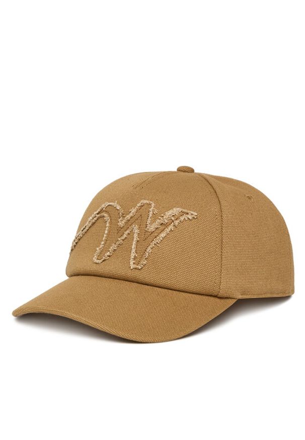 Weekend Max Mara Czapka z daszkiem Rugiada 2525576054 Brązowy. Kolor: brązowy. Materiał: materiał, bawełna