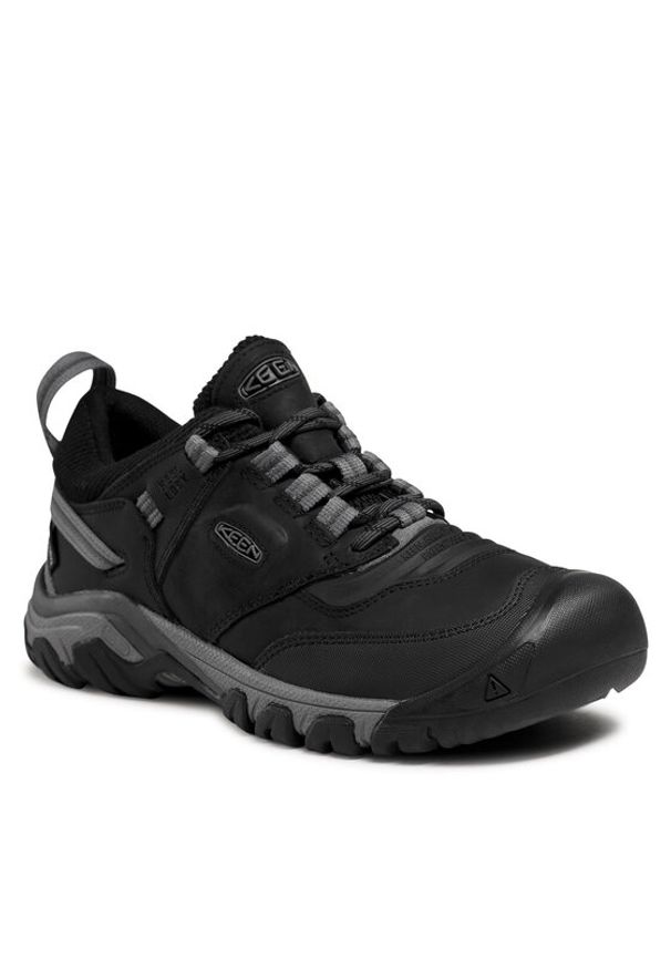 keen - Keen Trekkingi Ridge Flex Wp M 1024916 Czarny. Kolor: czarny. Materiał: skóra, nubuk. Sport: turystyka piesza