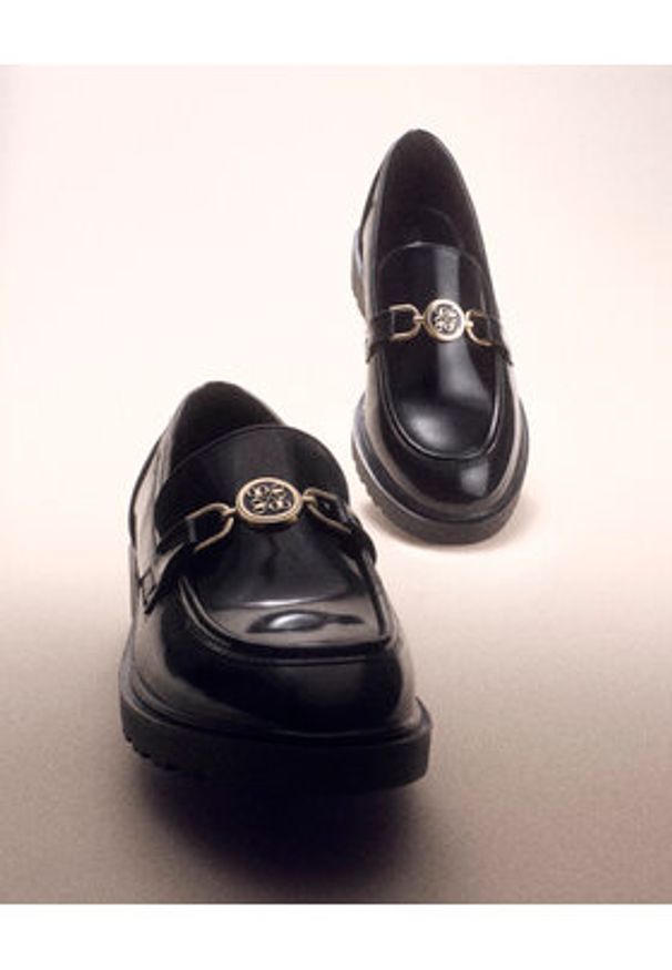 Nine West Loafersy WFA3043-1A Czarny. Kolor: czarny. Materiał: skóra