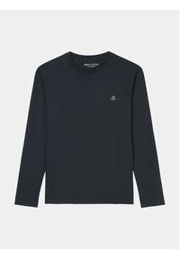 Marc O'Polo Longsleeve B21 2012 52210 Granatowy Regular Fit. Typ kołnierza: polo. Kolor: niebieski. Materiał: bawełna. Długość rękawa: długi rękaw #3