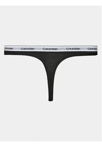 Calvin Klein Underwear Komplet 5 par stringów 000QD5221E Czarny. Kolor: czarny. Materiał: bawełna #4