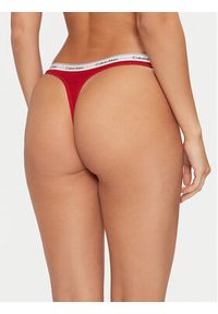 Calvin Klein Underwear Stringi 000QD5043E Czerwony. Kolor: czerwony. Materiał: bawełna