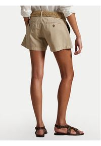 Polo Ralph Lauren Szorty materiałowe 211963798001 Beżowy Straight Fit. Kolor: beżowy. Materiał: bawełna #5
