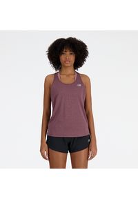 Koszulka damska New Balance WT41250LRC – fioletowa. Kolor: fioletowy. Materiał: poliester. Sport: fitness
