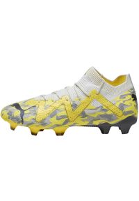 Buty piłkarskie Puma Future Ultimate FG/AG M 107355 04 żółte. Kolor: żółty. Materiał: materiał, dzianina. Szerokość cholewki: normalna. Sport: piłka nożna #4
